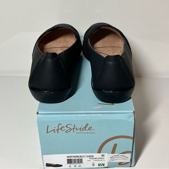 LifeStride Northern Leather Slip-on Flats Size: 9W - Picture 5 of 6